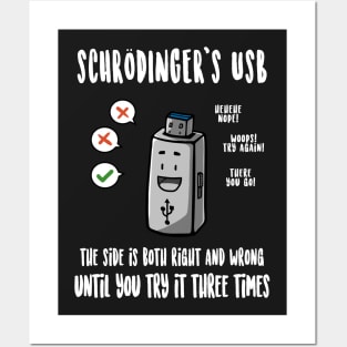 Schrödinger's USB Posters and Art